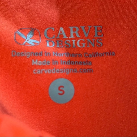 Carve Designs Vibrant Orange Athletic Shorts-Size S - Picture 8 of 8